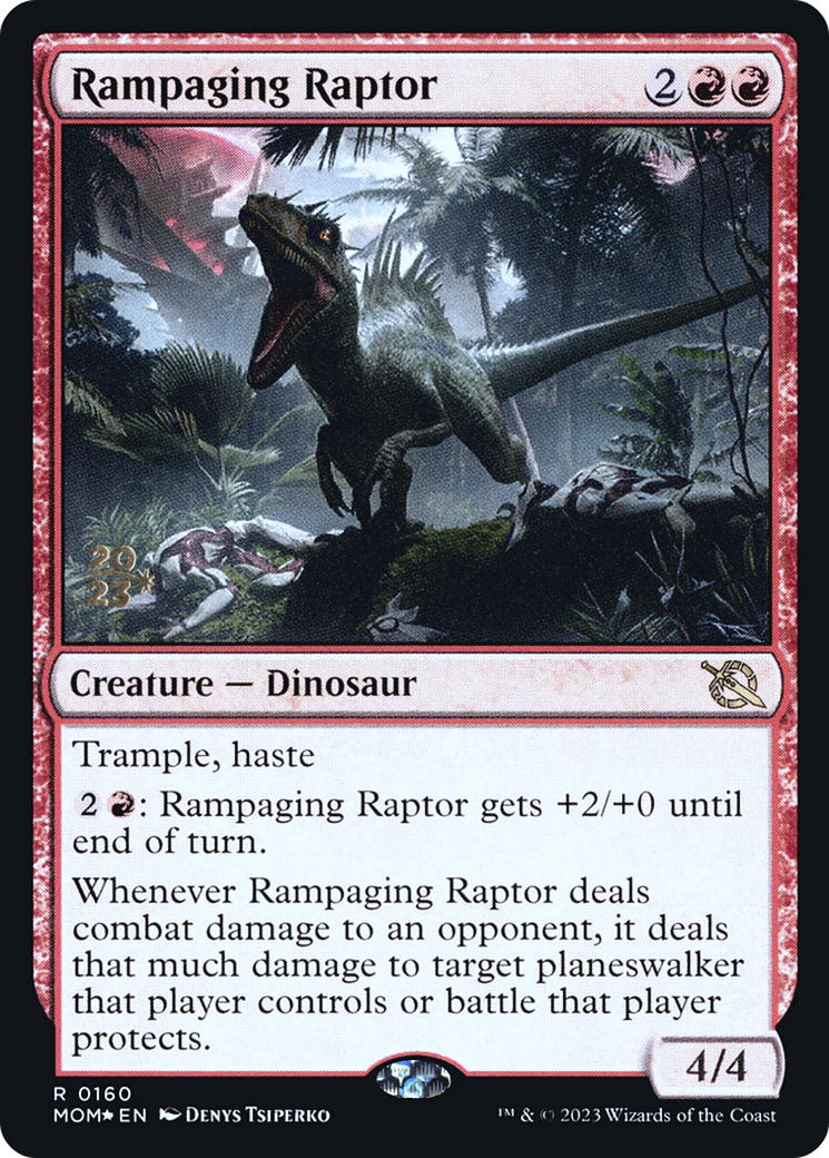 Rampaging Raptor [March of the Machine Prerelease Promos] | PLUS EV GAMES 