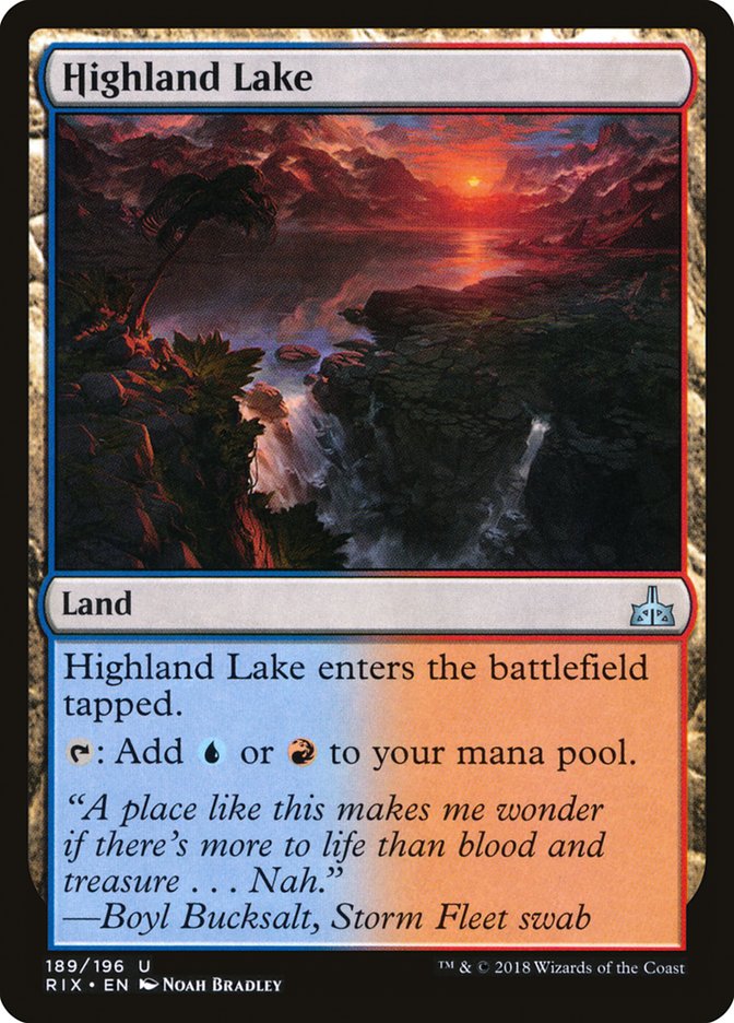 Highland Lake [Rivals of Ixalan] | PLUS EV GAMES 