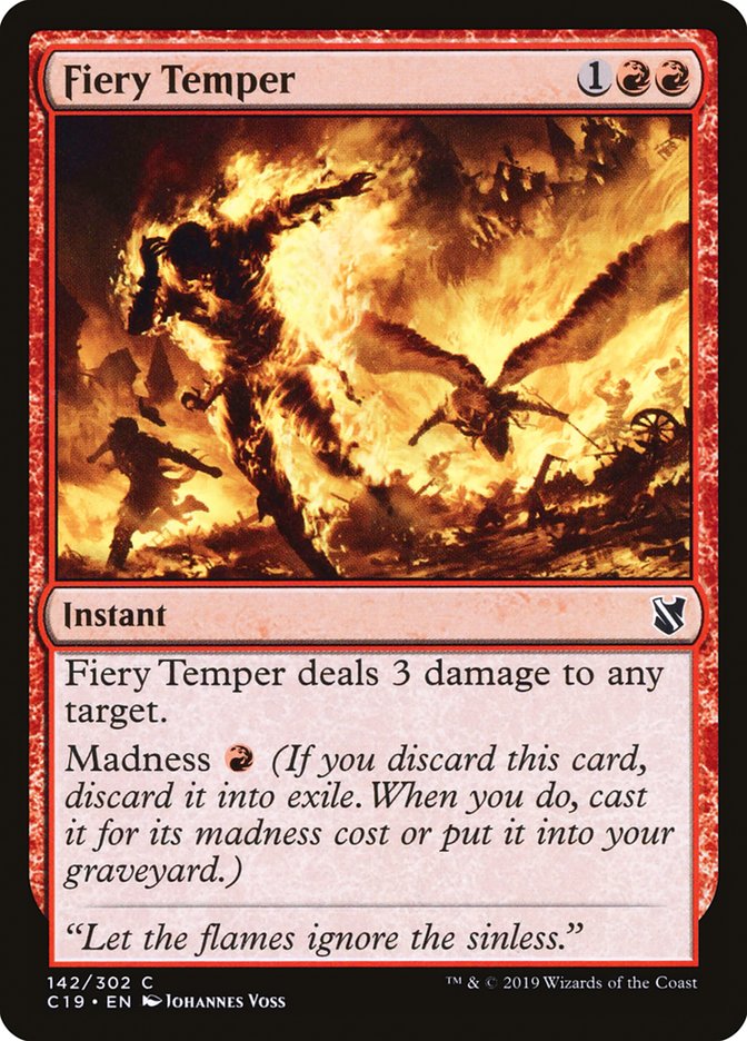 Fiery Temper [Commander 2019] | PLUS EV GAMES 