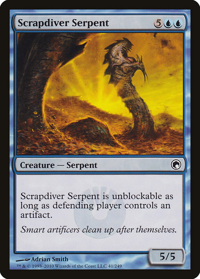 Scrapdiver Serpent [Scars of Mirrodin] | PLUS EV GAMES 