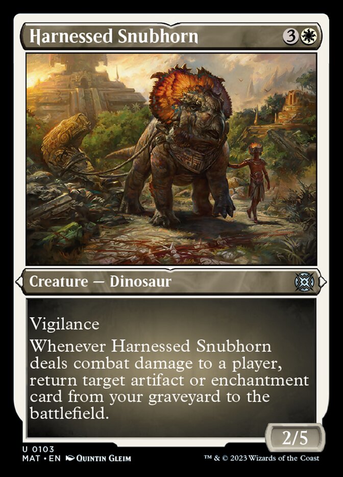 Harnessed Snubhorn (Foil Etched) [March of the Machine: The Aftermath] | PLUS EV GAMES 