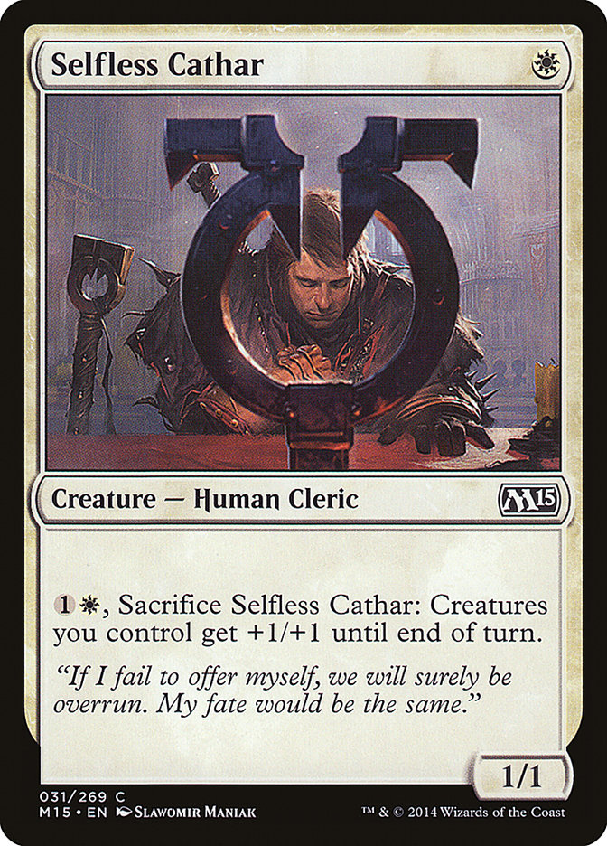 Selfless Cathar [Magic 2015] | PLUS EV GAMES 