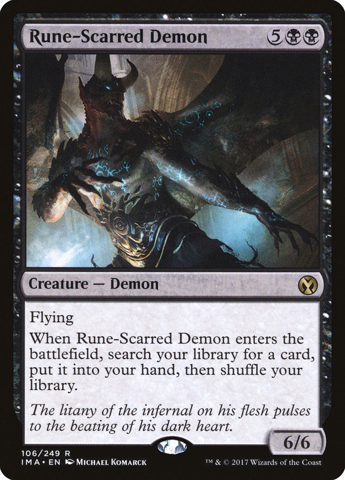 Rune-Scarred Demon [Iconic Masters] | PLUS EV GAMES 