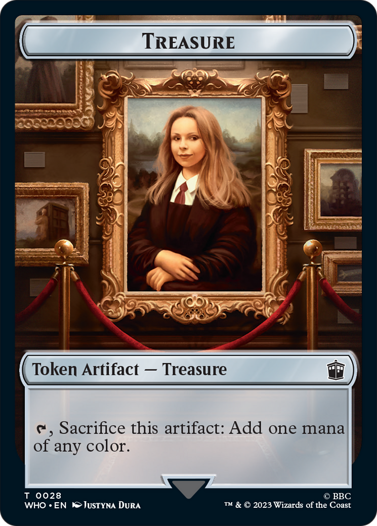 Soldier // Treasure (0028) Double-Sided Token [Doctor Who Tokens] | PLUS EV GAMES 