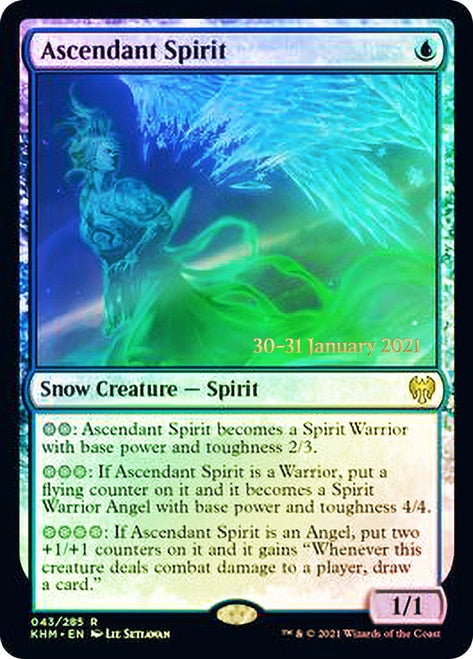 Ascendant Spirit  [Kaldheim Prerelease Promos] | PLUS EV GAMES 