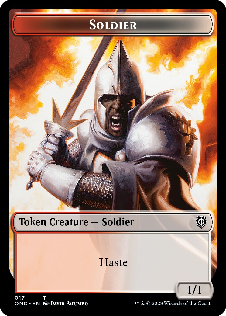 Soldier (017) // Eldrazi Double-Sided Token [Phyrexia: All Will Be One Commander Tokens] | PLUS EV GAMES 