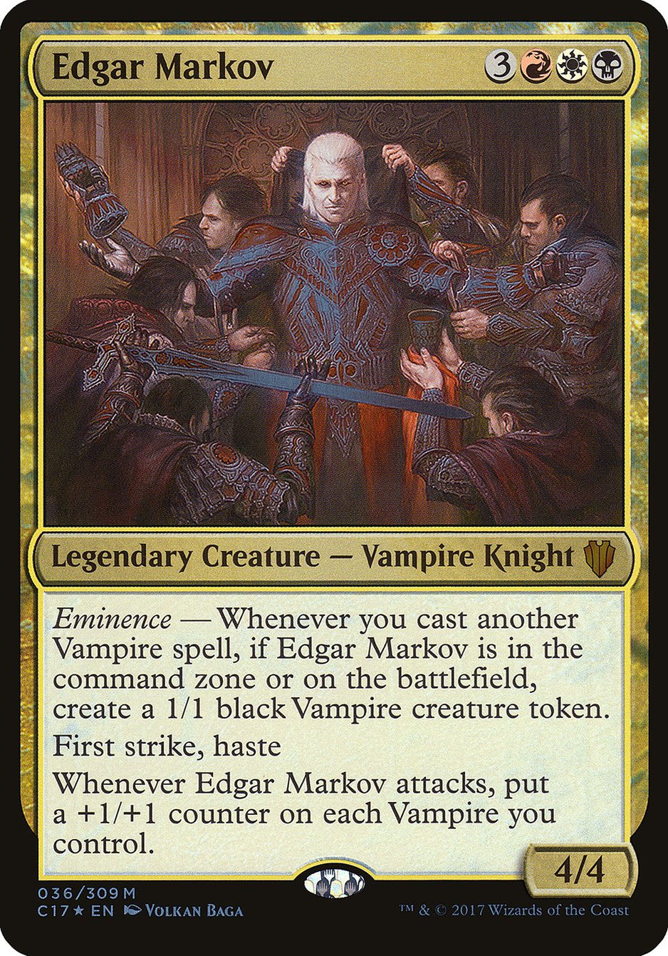 Edgar Markov (Oversized) [Commander 2017 Oversized] | PLUS EV GAMES 