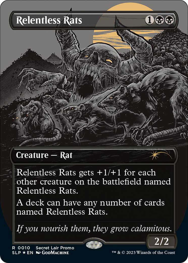 Relentless Rats (Borderless) [Secret Lair Showdown] | PLUS EV GAMES 