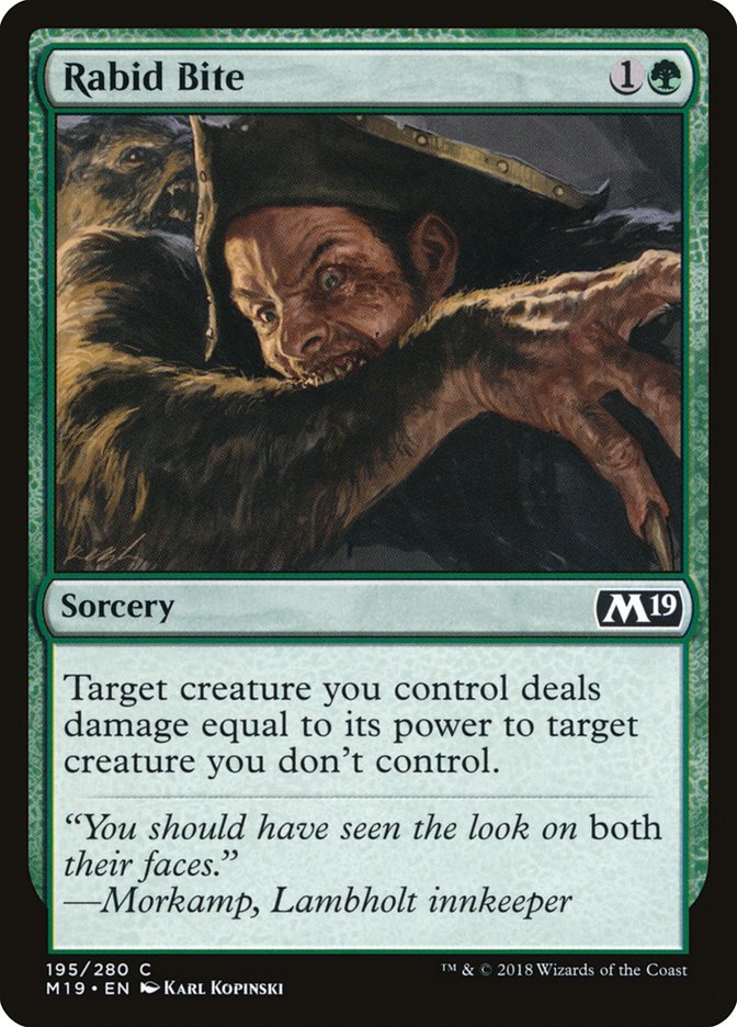 Rabid Bite [Core Set 2019] | PLUS EV GAMES 