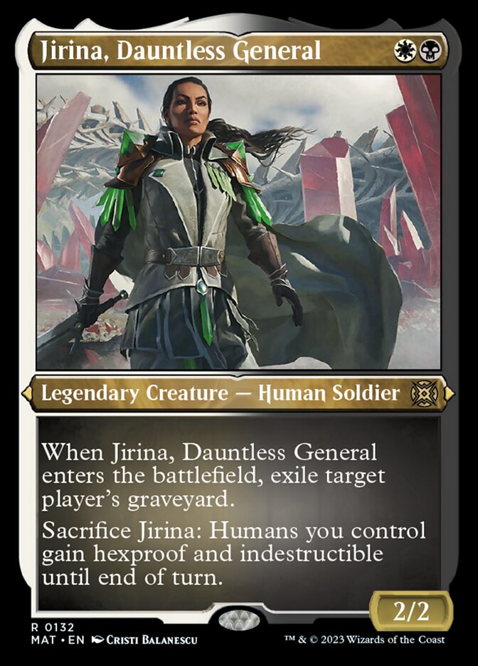 Jirina, Dauntless General (Foil Etched) [March of the Machine: The Aftermath] | PLUS EV GAMES 