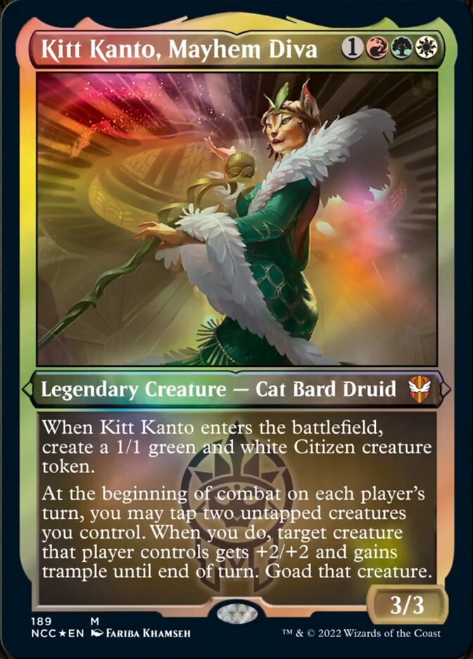 Kitt Kanto, Mayhem Diva (Display Commander) [Streets of New Capenna Commander] | PLUS EV GAMES 