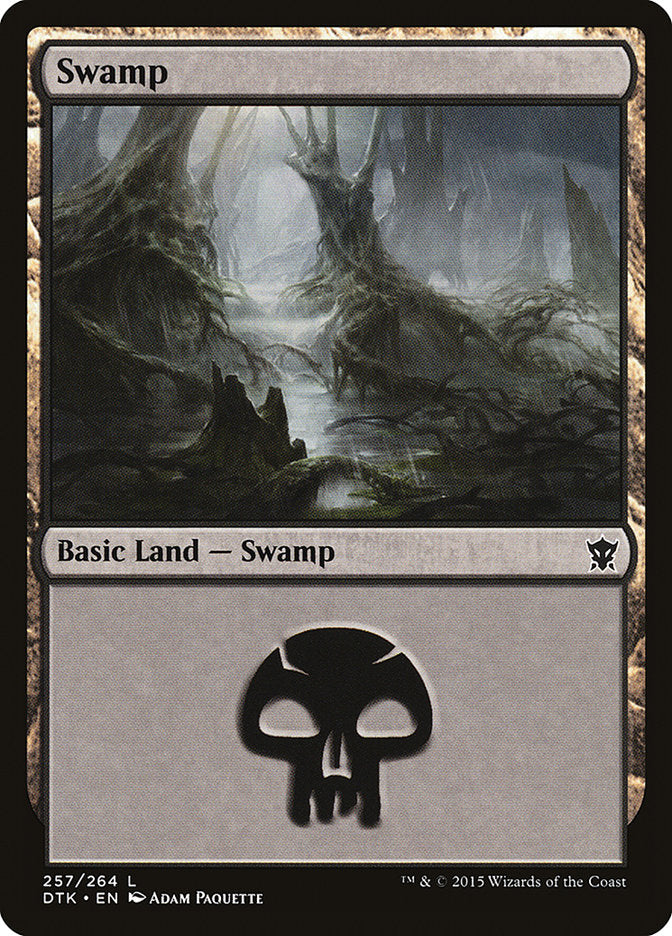 Swamp (257) [Dragons of Tarkir] | PLUS EV GAMES 