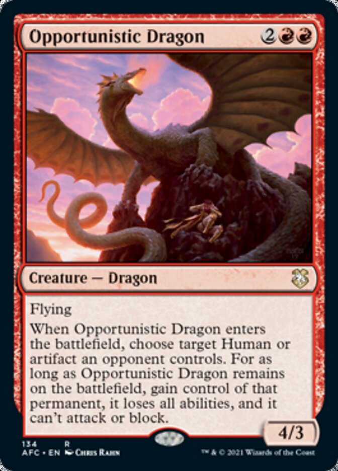 Opportunistic Dragon [Dungeons & Dragons: Adventures in the Forgotten Realms Commander] | PLUS EV GAMES 