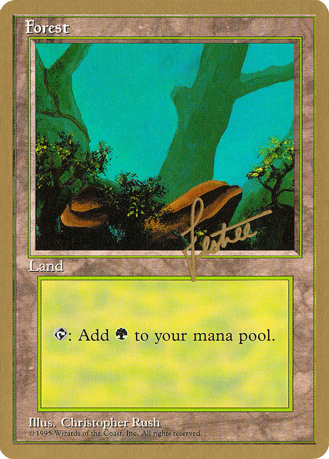 Forest (bl378) (Bertrand Lestree) [Pro Tour Collector Set] | PLUS EV GAMES 