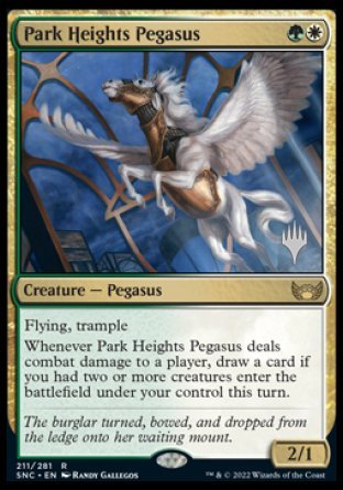 Park Heights Pegasus (Promo Pack) [Streets of New Capenna Promos] | PLUS EV GAMES 