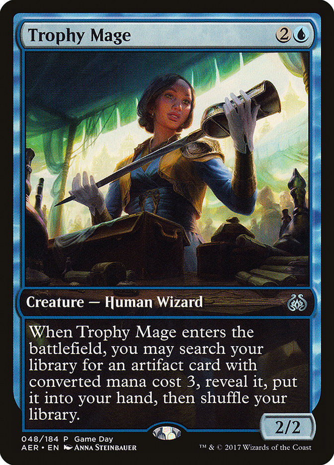 Trophy Mage (Game Day) [Aether Revolt Promos] | PLUS EV GAMES 