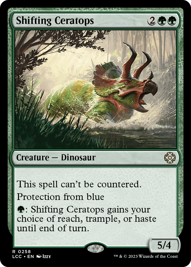 Shifting Ceratops [The Lost Caverns of Ixalan Commander] | PLUS EV GAMES 