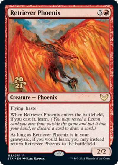 Retriever Phoenix [Strixhaven: School of Mages Prerelease Promos] | PLUS EV GAMES 