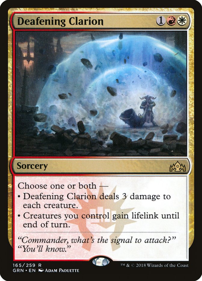 Deafening Clarion [Guilds of Ravnica] | PLUS EV GAMES 