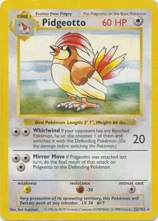 Pidgeotto (22/102) [Base Set (Shadowless)] | PLUS EV GAMES 