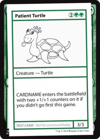 Patient Turtle (2021 Edition) [Mystery Booster Playtest Cards] | PLUS EV GAMES 