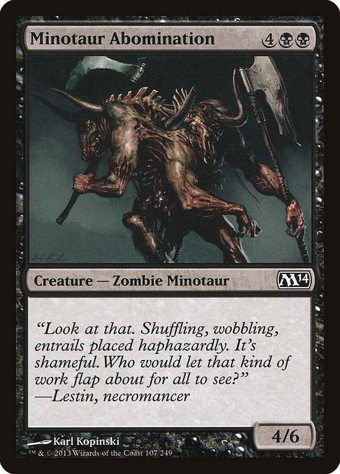 Minotaur Abomination [Magic 2014] | PLUS EV GAMES 