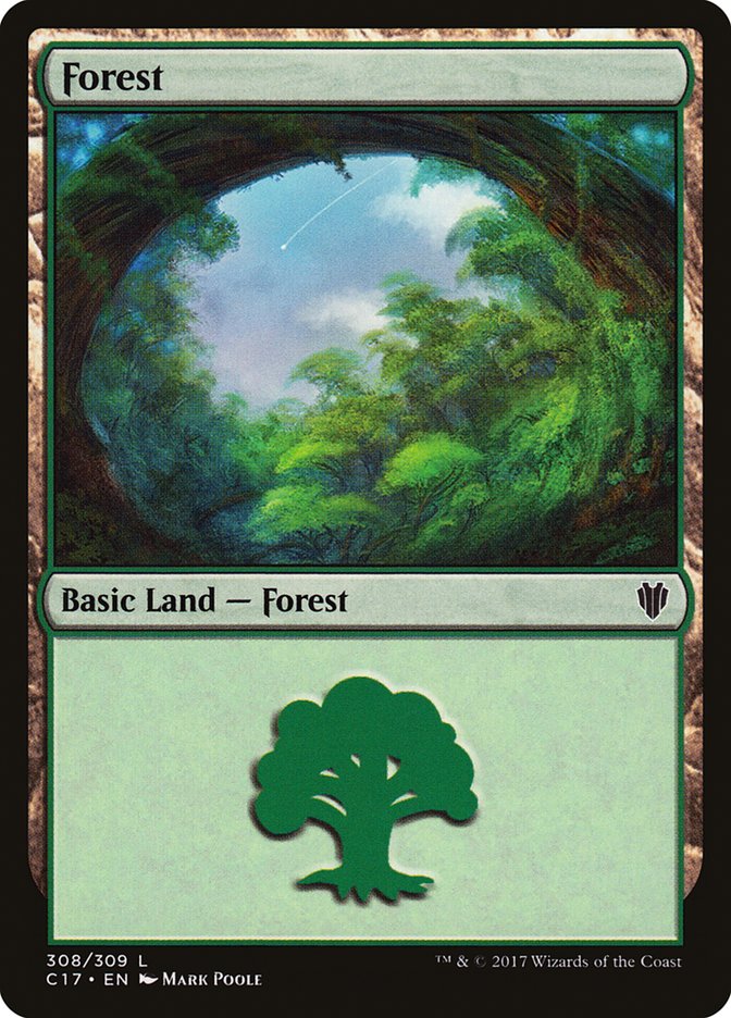 Forest (308) [Commander 2017] | PLUS EV GAMES 