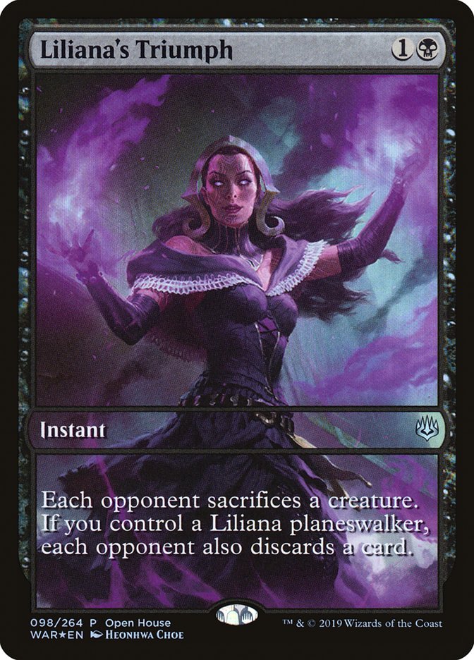 Liliana's Triumph (Open House) [War of the Spark Promos] | PLUS EV GAMES 