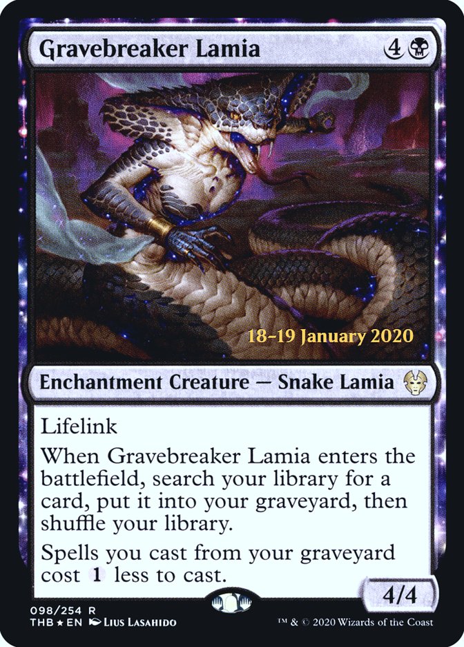 Gravebreaker Lamia [Theros Beyond Death Prerelease Promos] | PLUS EV GAMES 