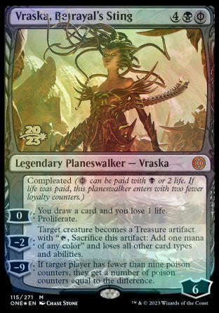 Vraska, Betrayal's Sting [Phyrexia: All Will Be One Prerelease Promos] | PLUS EV GAMES 