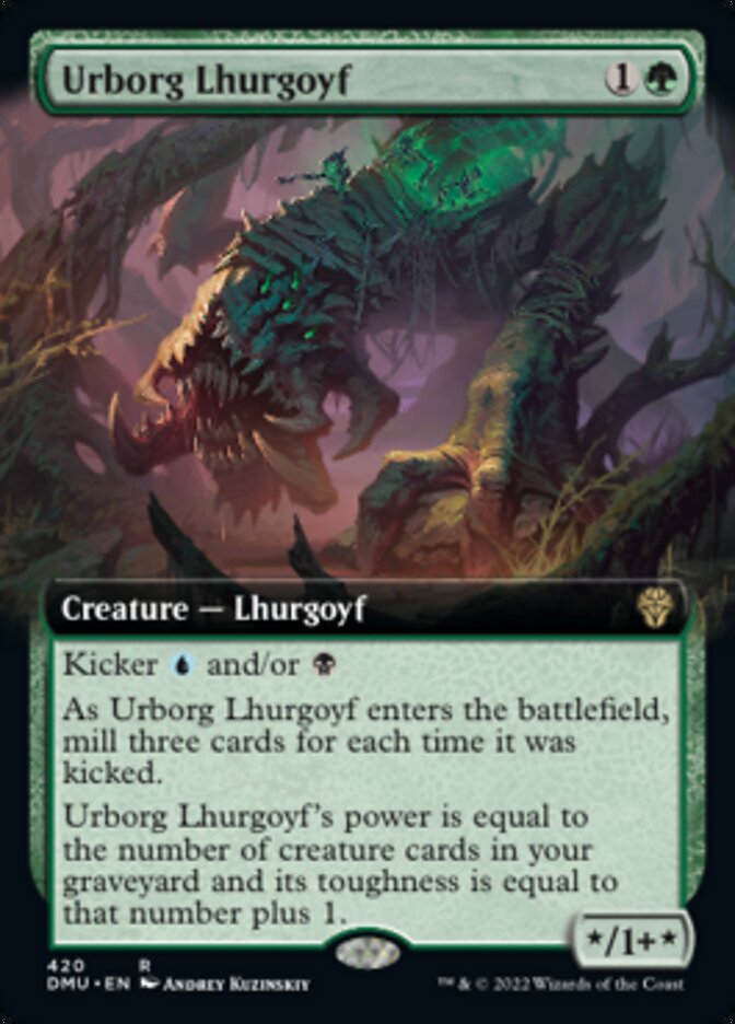 Urborg Lhurgoyf (Extended Art) [Dominaria United] | PLUS EV GAMES 