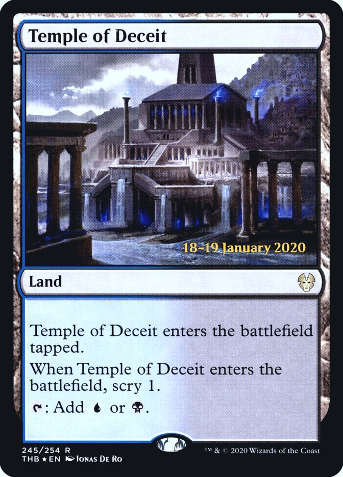 Temple of Deceit [Theros Beyond Death Prerelease Promos] | PLUS EV GAMES 