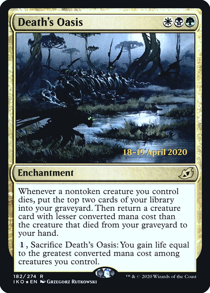 Death's Oasis  [Ikoria: Lair of Behemoths Prerelease Promos] | PLUS EV GAMES 