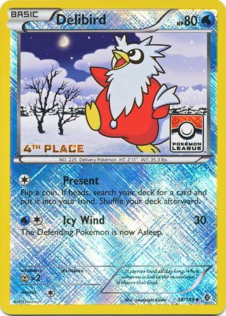 Delibird (38/149) (League Promo 4th Place) [Black & White: Boundaries Crossed] | PLUS EV GAMES 