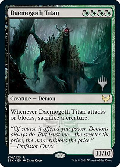 Daemogoth Titan (Promo Pack) [Strixhaven: School of Mages Promos] | PLUS EV GAMES 