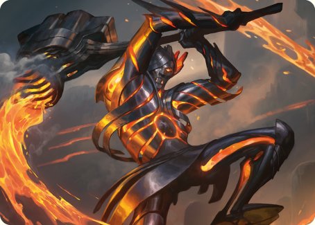 Forgehammer Centurion Art Card [Phyrexia: All Will Be One Art Series] | PLUS EV GAMES 