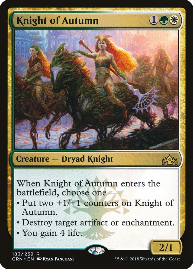 Knight of Autumn [Guilds of Ravnica] | PLUS EV GAMES 