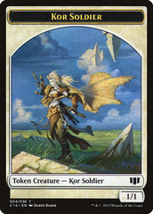 Kor Soldier // Pegasus Double-sided Token [Commander 2014 Tokens] | PLUS EV GAMES 