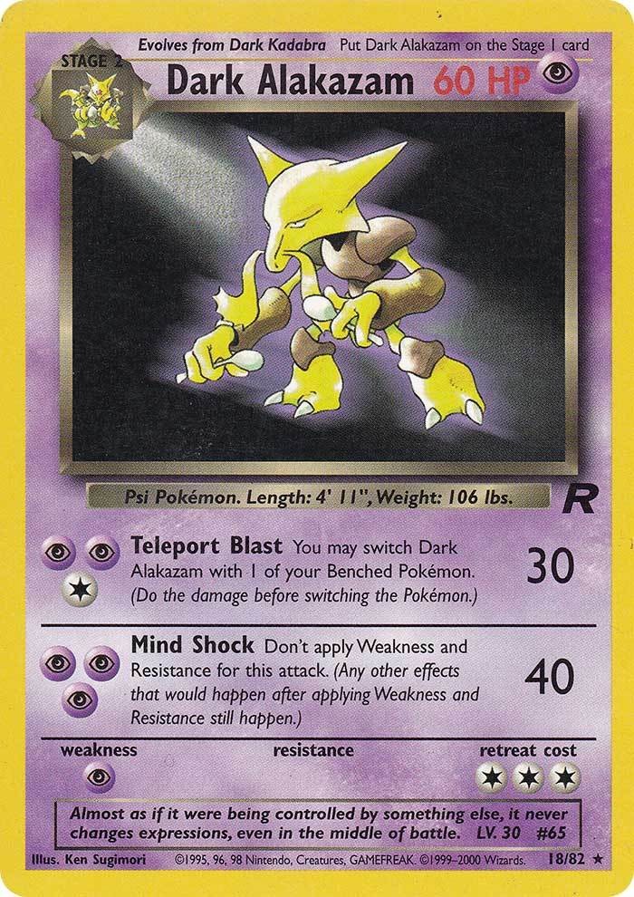 Dark Alakazam (18/82) [Team Rocket]