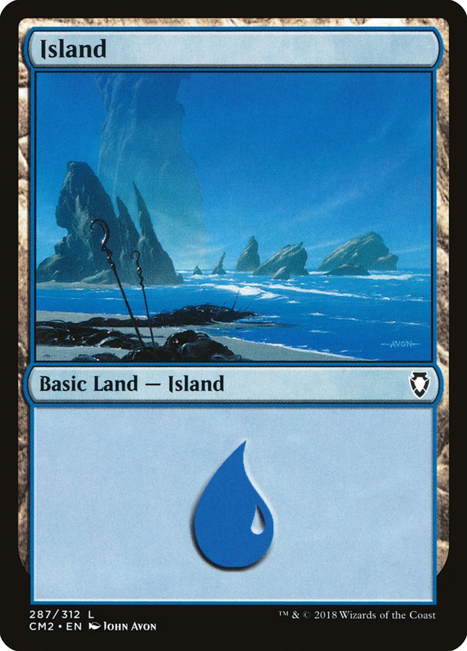 Island (287) [Commander Anthology Volume II] | PLUS EV GAMES 