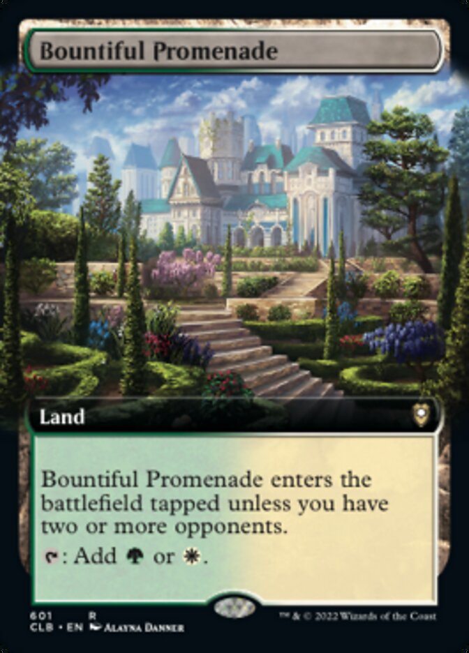 Bountiful Promenade (Extended Art) [Commander Legends: Battle for Baldur's Gate] | PLUS EV GAMES 