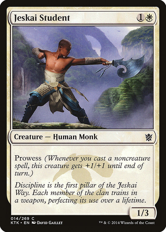 Jeskai Student [Khans of Tarkir] | PLUS EV GAMES 