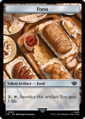 Ballistic Boulder // Food (0022) Double-Sided Token (Surge Foil) [The Lord of the Rings: Tales of Middle-Earth Tokens] | PLUS EV GAMES 