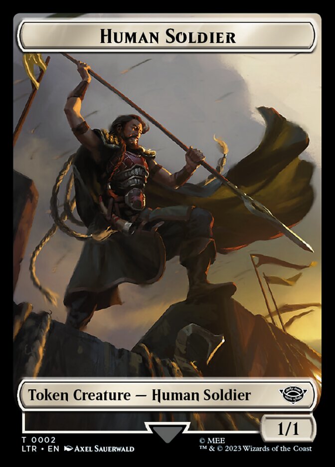 Human Soldier Token (02) [The Lord of the Rings: Tales of Middle-Earth Tokens] | PLUS EV GAMES 