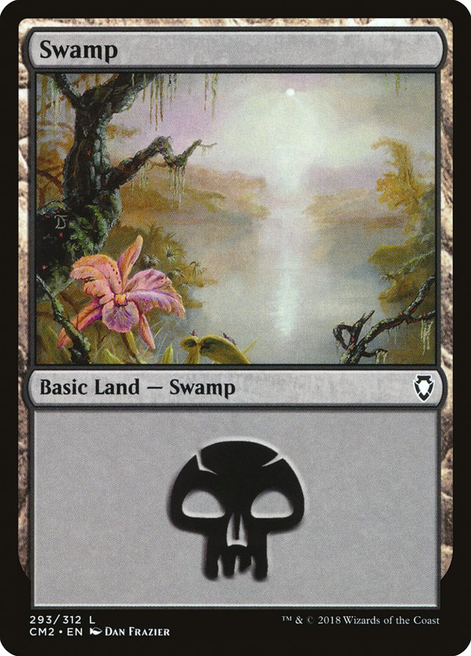 Swamp (293) [Commander Anthology Volume II] | PLUS EV GAMES 