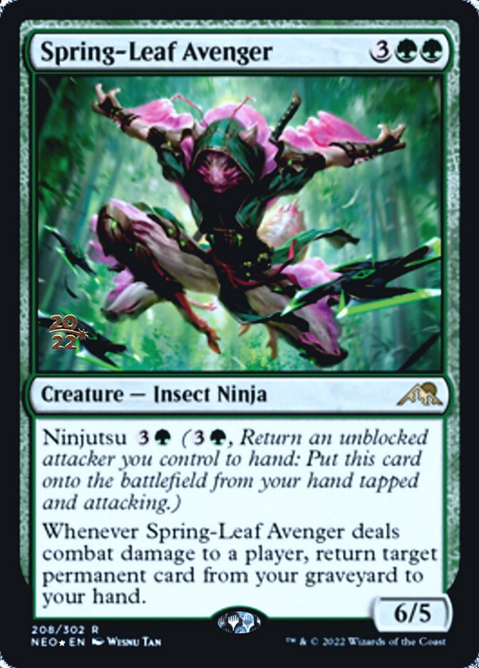 Spring-Leaf Avenger [Kamigawa: Neon Dynasty Prerelease Promos] | PLUS EV GAMES 