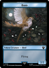 Elf Warrior // Bird Double Sided Token [The Lord of the Rings: Tales of Middle-Earth Commander Tokens] | PLUS EV GAMES 