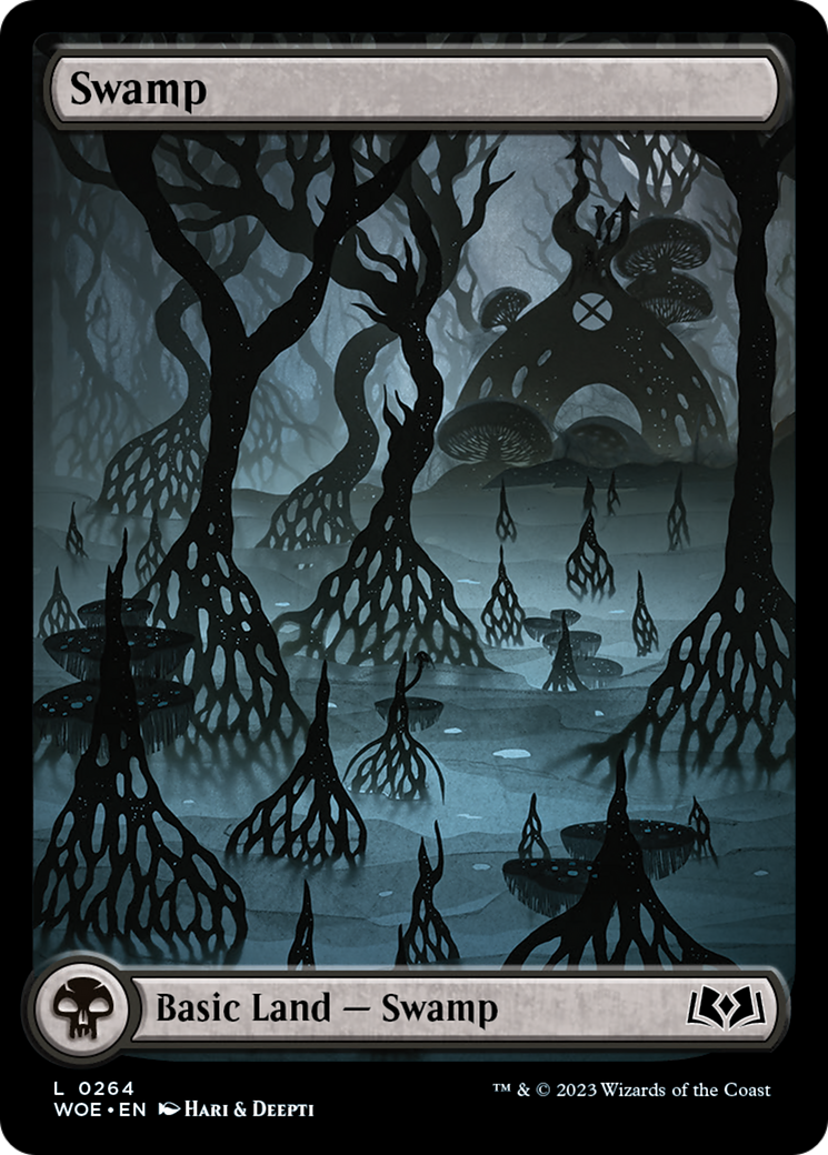 Swamp (264) (Full-Art) [Wilds of Eldraine] | PLUS EV GAMES 