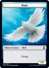 Bird // Spirit Double-sided Token [Kaldheim Commander Tokens] | PLUS EV GAMES 