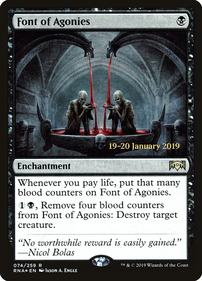 Font of Agonies [Ravnica Allegiance Prerelease Promos] | PLUS EV GAMES 